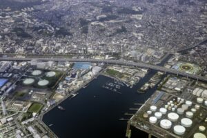 横浜市磯子区の空撮