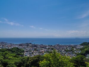 葉山町の町並み