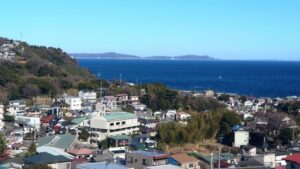 真鶴町の街並み